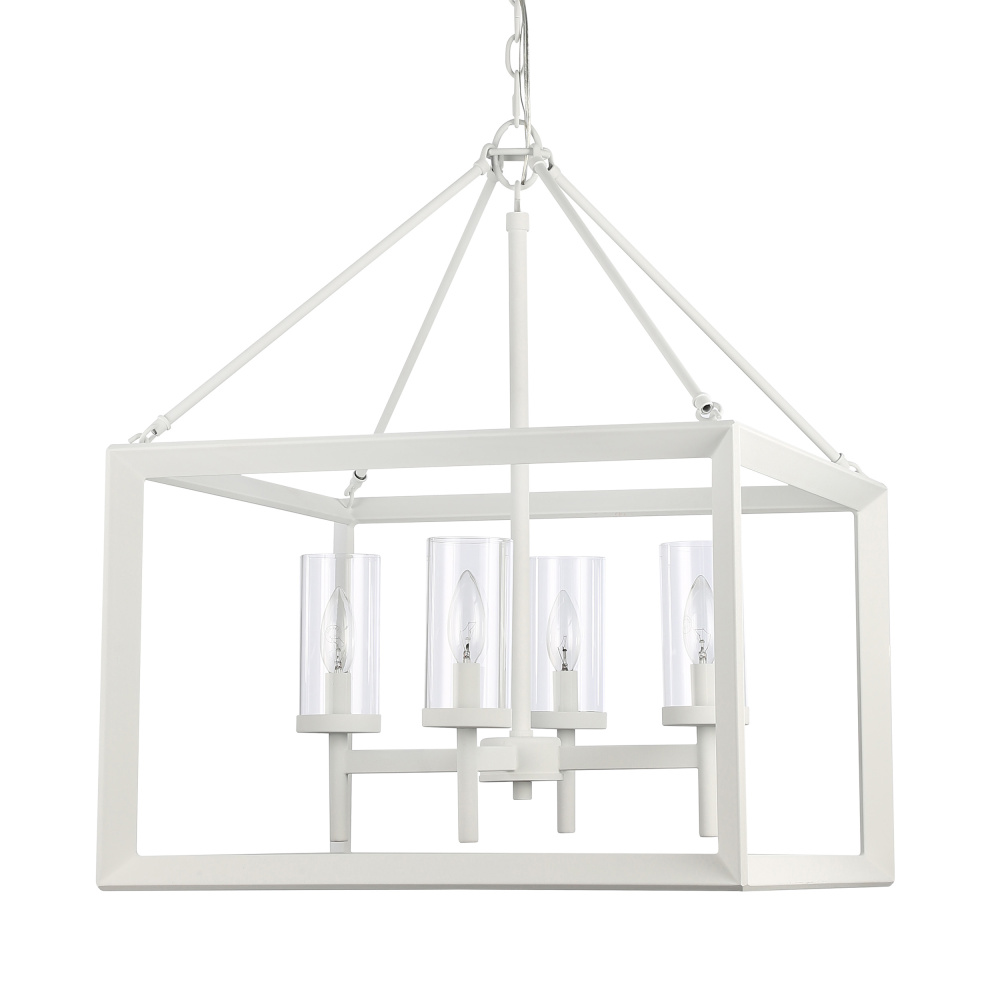 Golden Lighting Smyth 4-light Chandelier in Natural White
